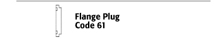Flange Plug - Code 61