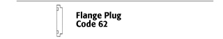 Flange Plug - Code 62