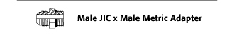 Male JIC x Male Metric Adapter