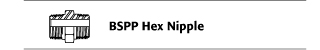 BSPP Hex Nipple