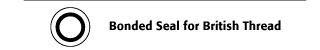Bonded Seal for British Thread